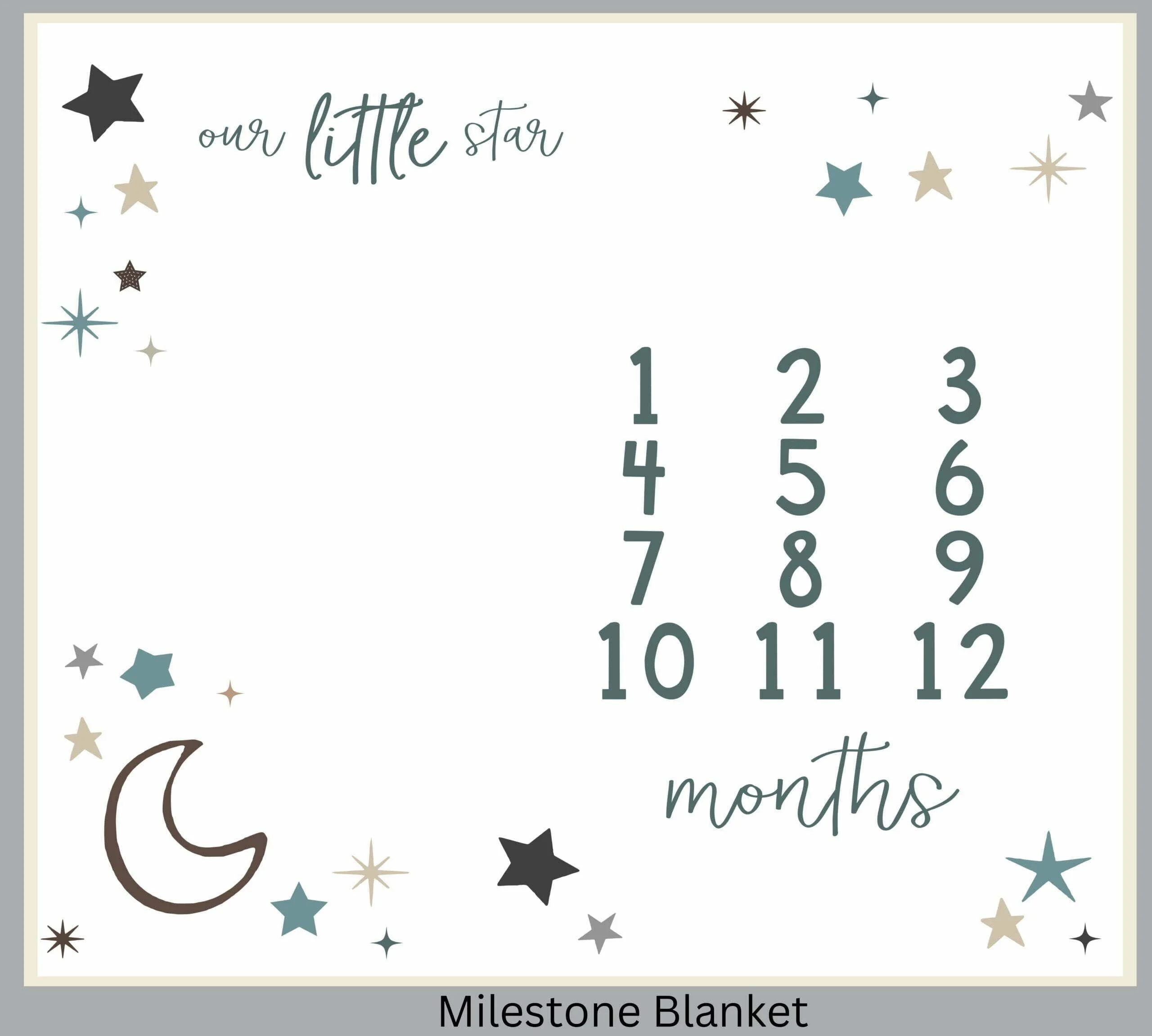 Star Milestone Blanket Eng