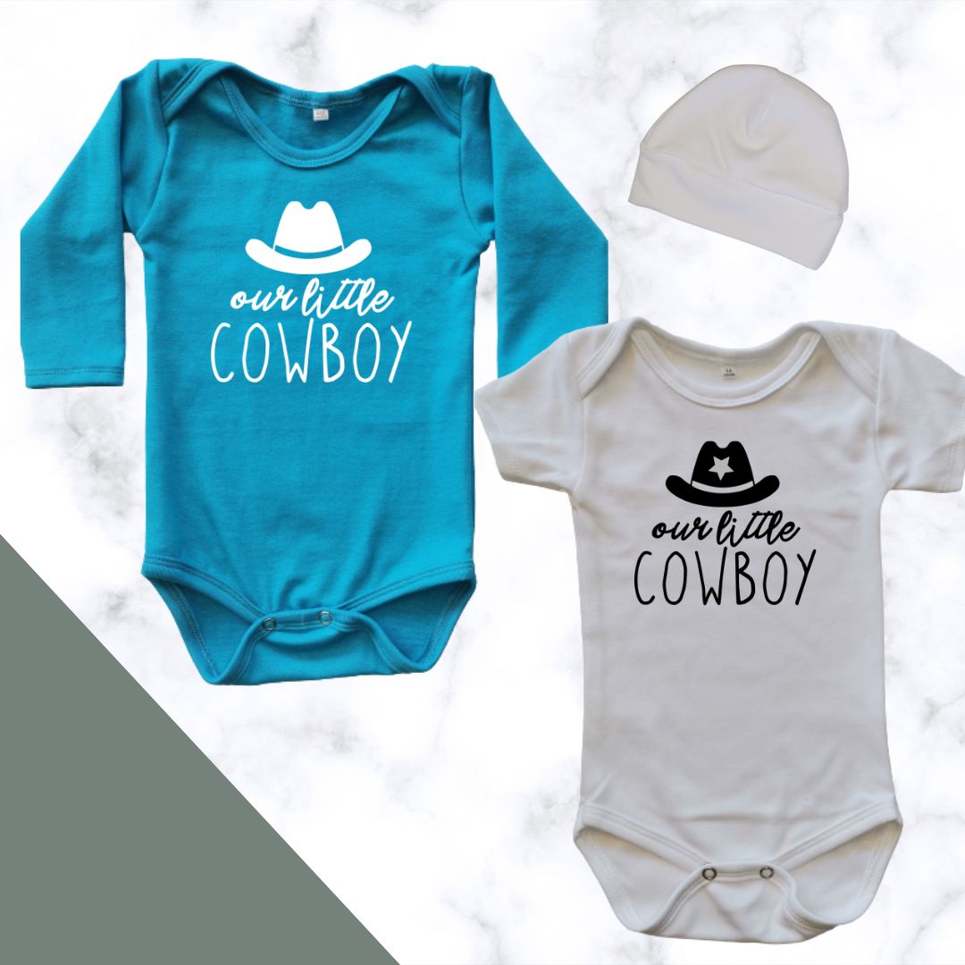 Our Little Cowboy Printed Design