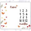 Butterflies Milestone Blanket - ENG
