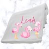 Flamingo Fluffy Fleece blanket