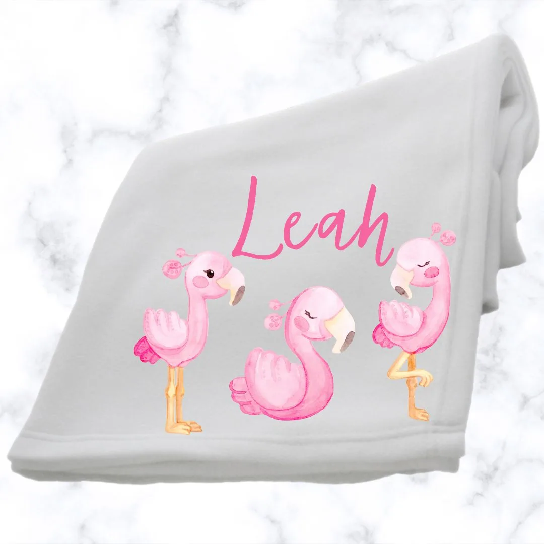 Flamingo Fluffy Fleece blanket