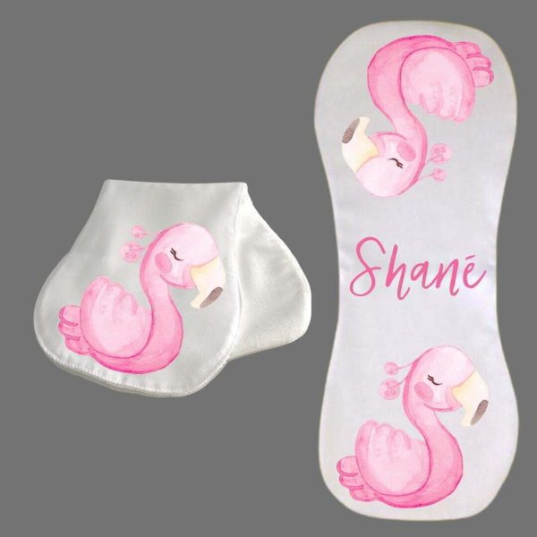 Burp Cloth Flamingo