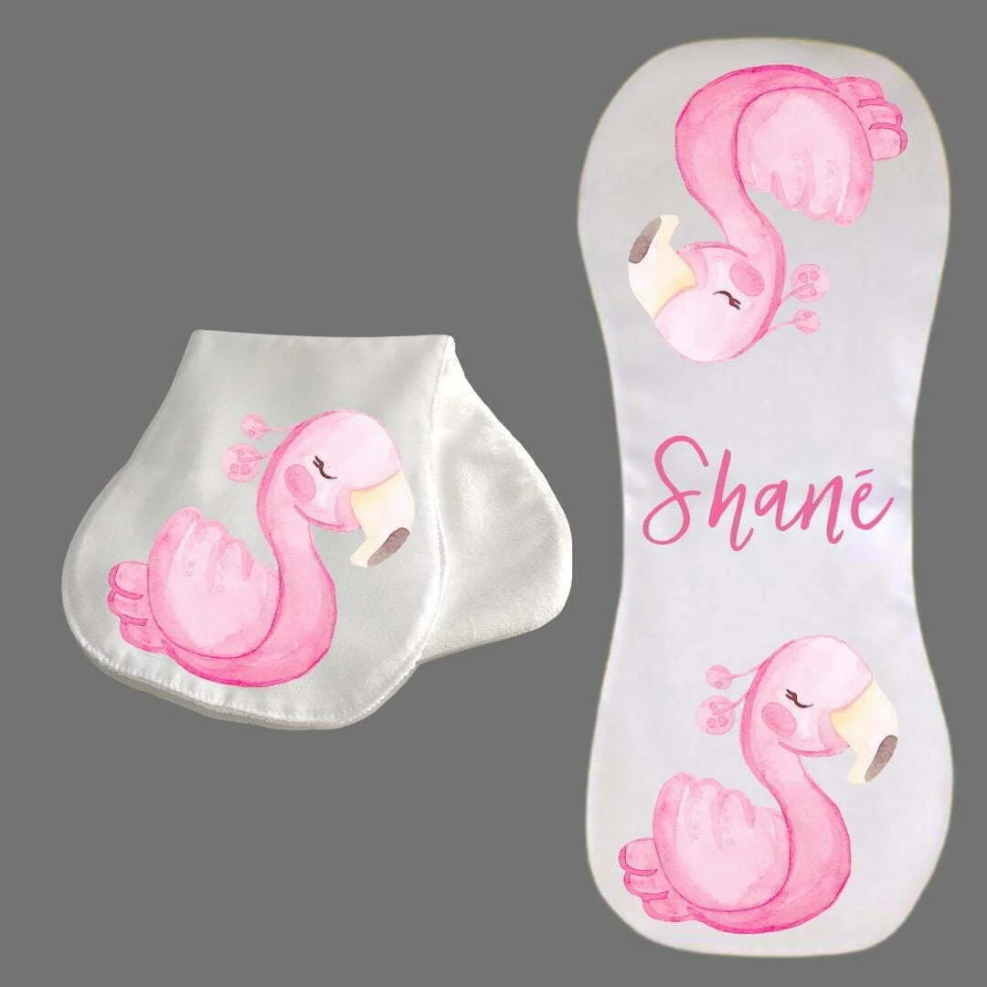 Burp Cloth Flamingo