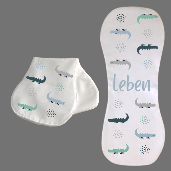 Burp Cloth Crocodile