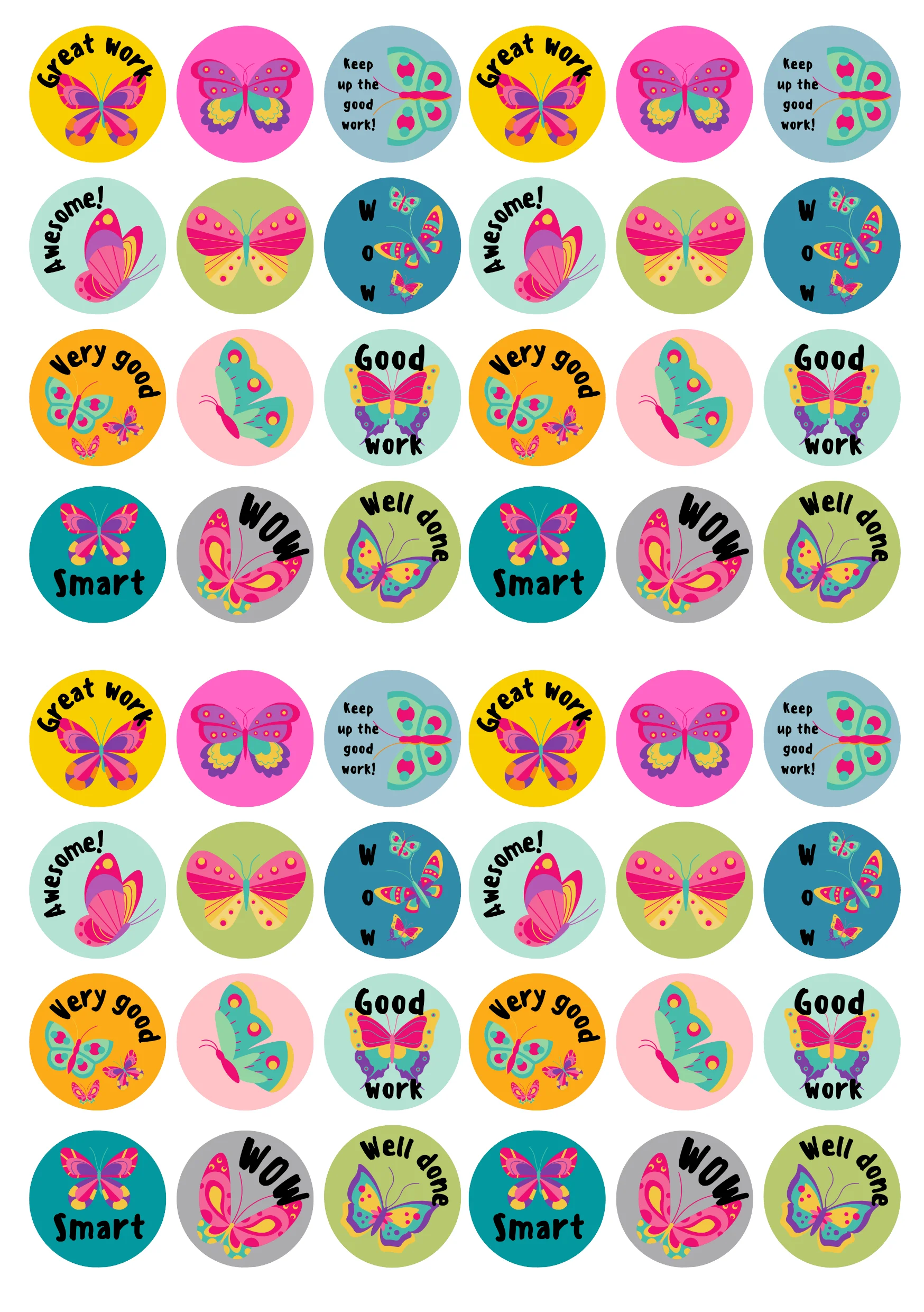 Butterfly Stickers My Sister & i