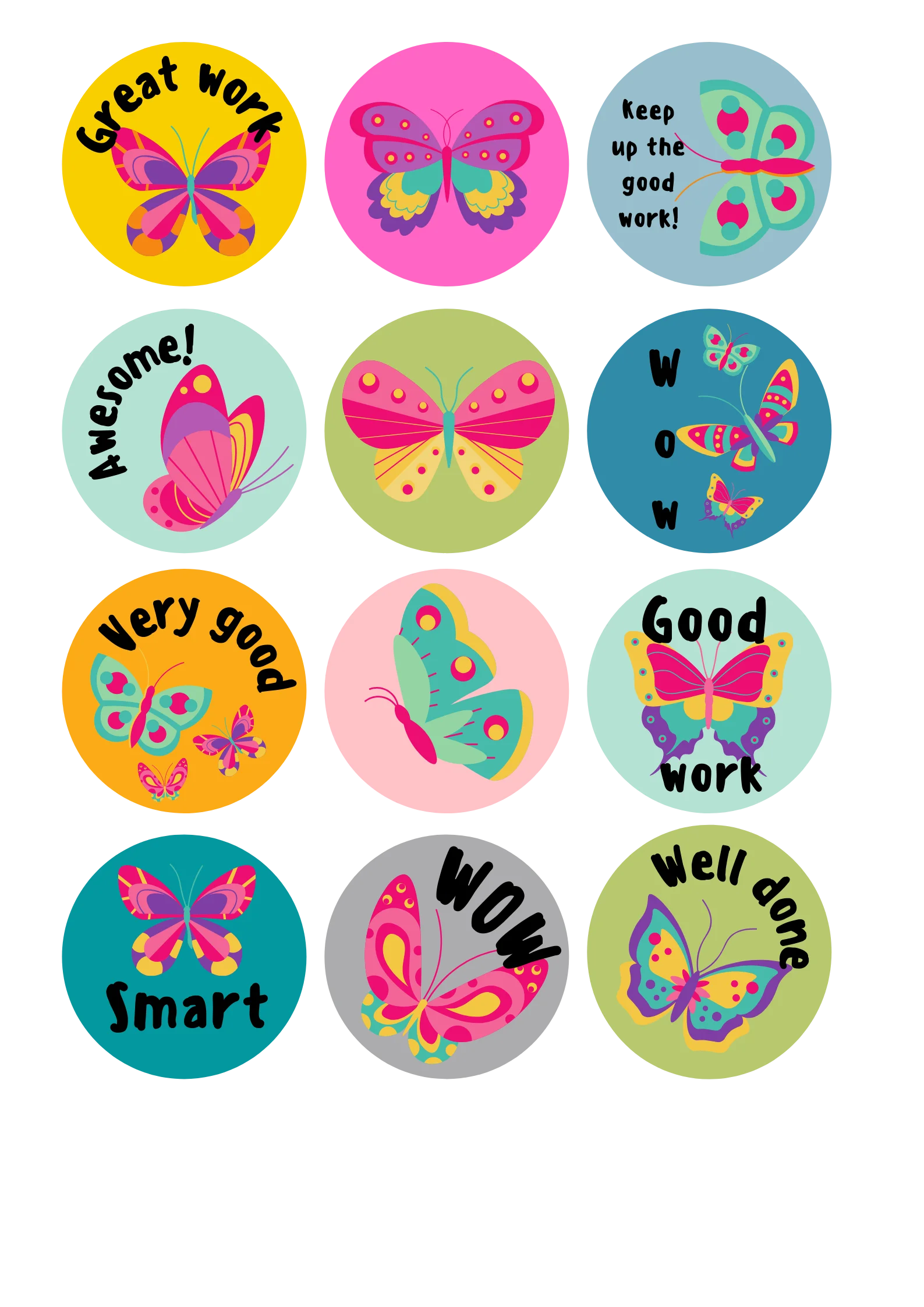 Butterfly Stickers My Sister & i