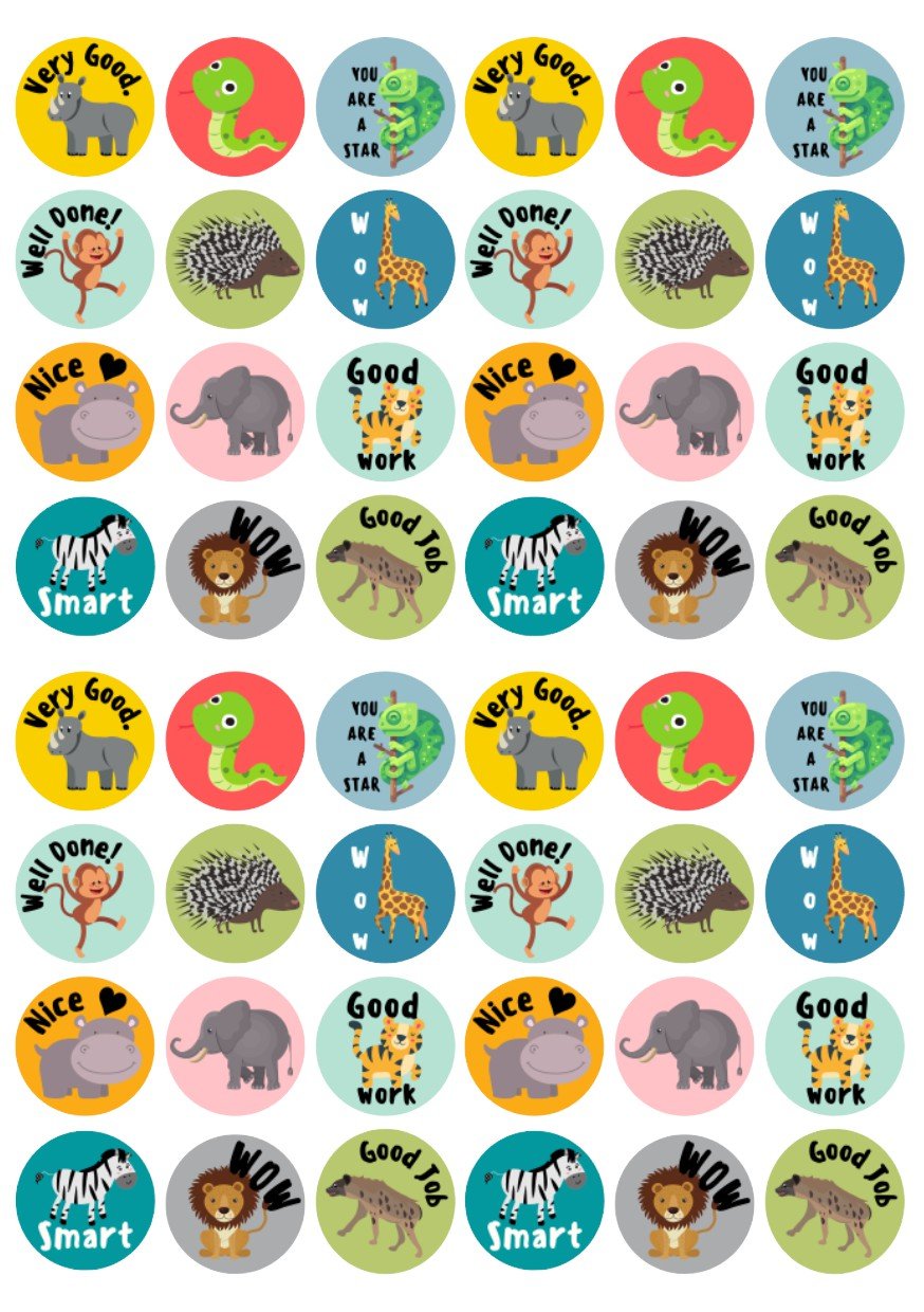 Wild Animal Stickers