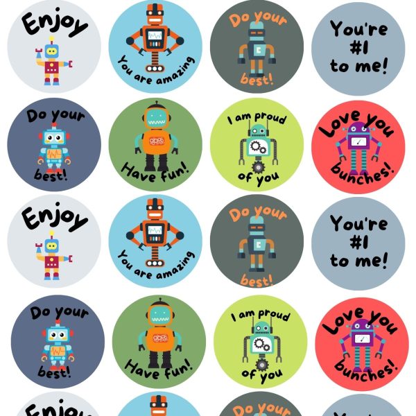 English Lunch Box Stickers