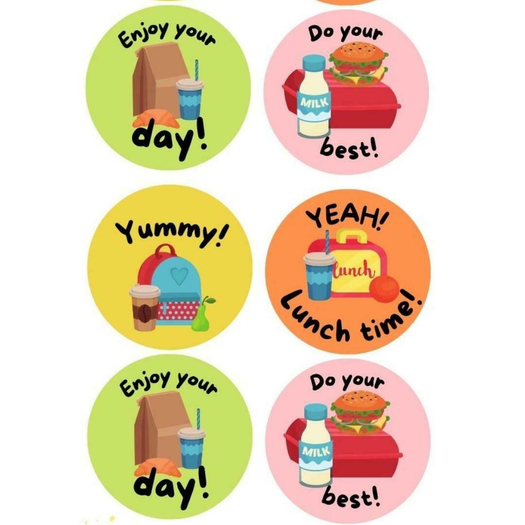 English Lunch Box Stickers My Sister & i Afrikaans Theme