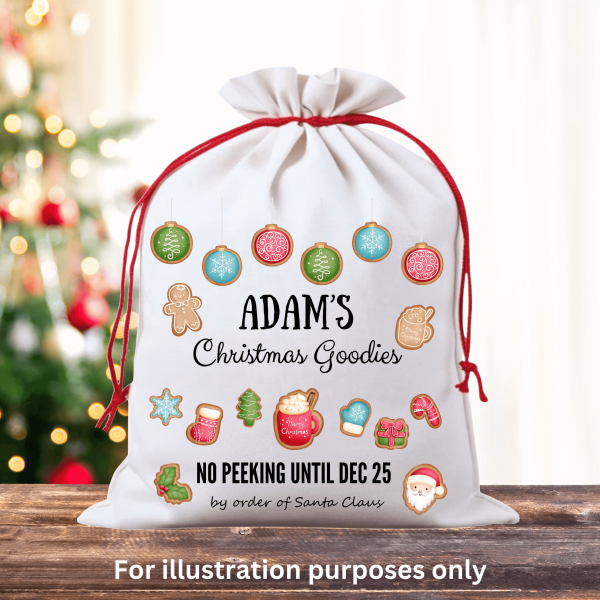 Christmas Cookies Sack Mockup