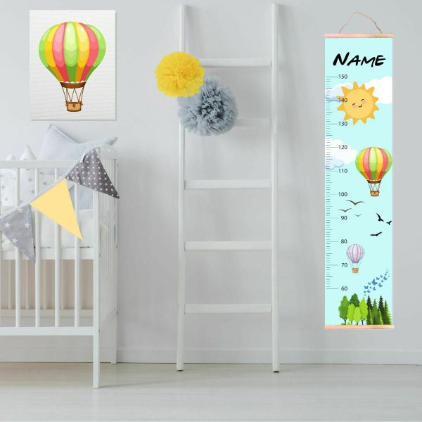 Height Chart Hot Air Balloon Kids room