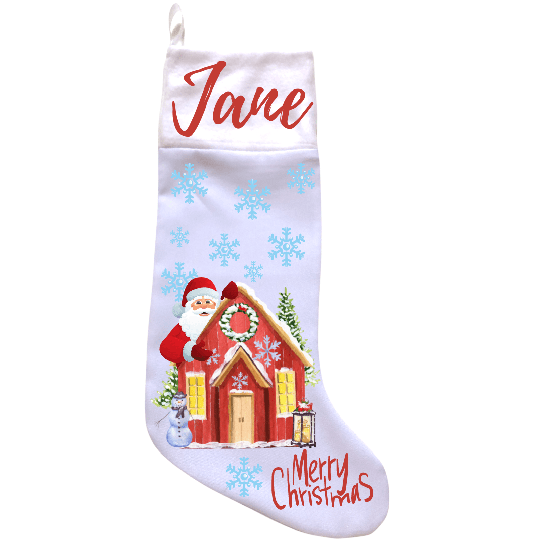Christmas Stocking -Santa's House