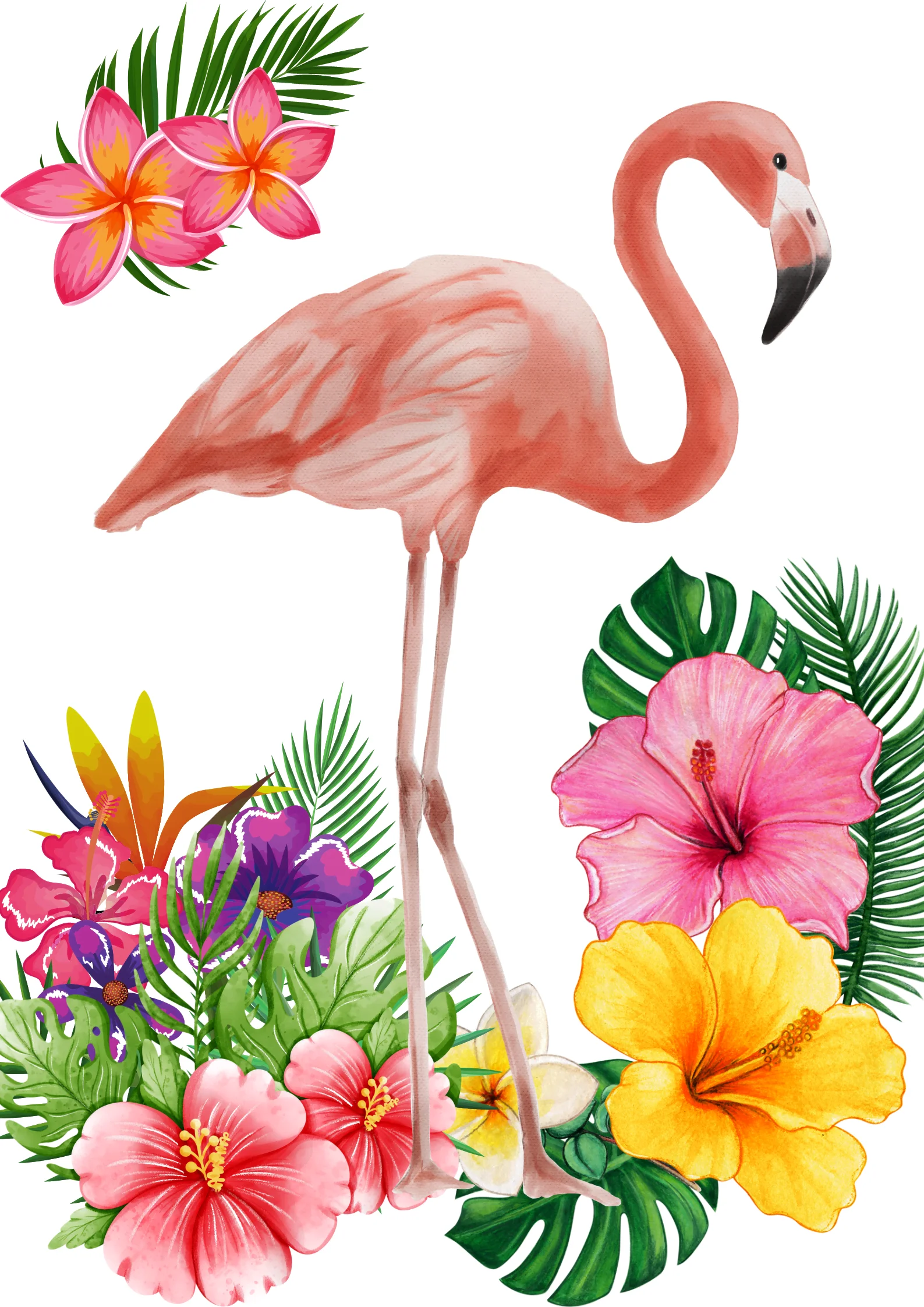 Pink Flamingo Theme Canvas