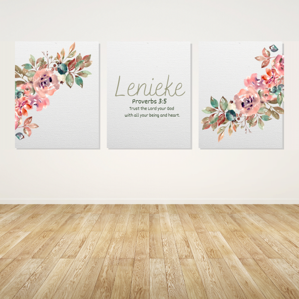Watercolour Flower Theme 1