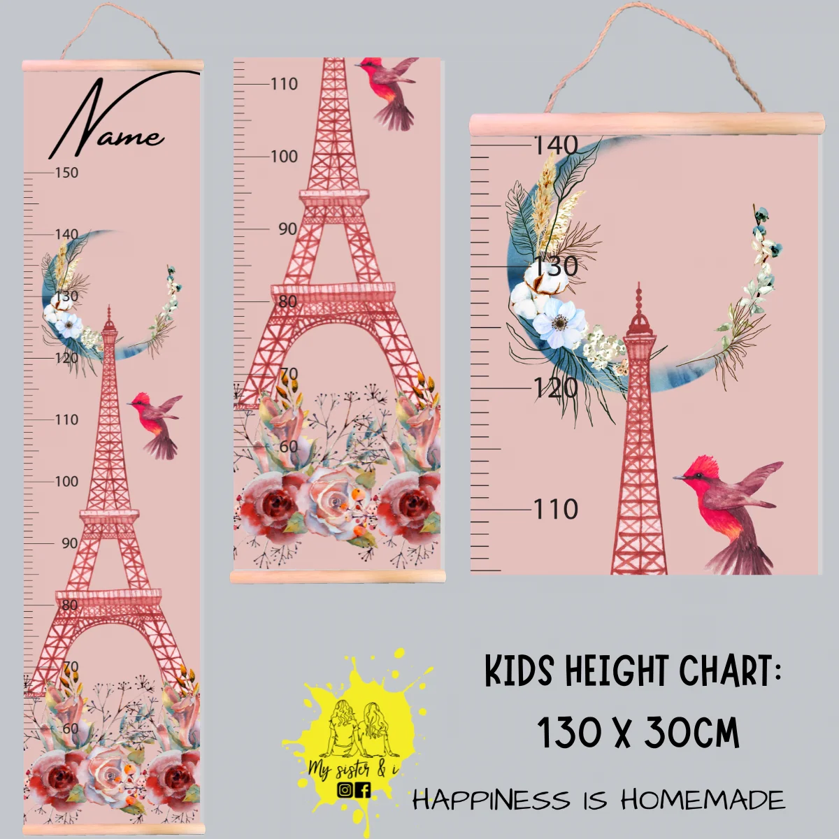Paris Theme Growth Chart