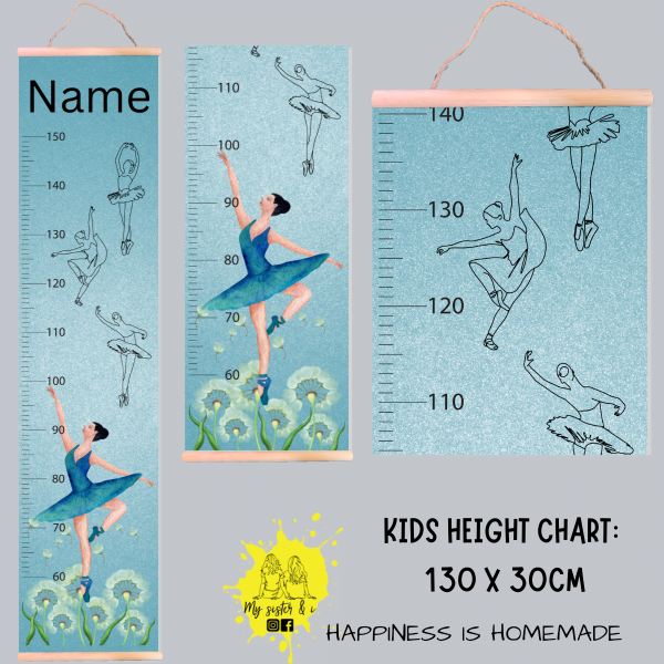 Dance Theme Growth Chart