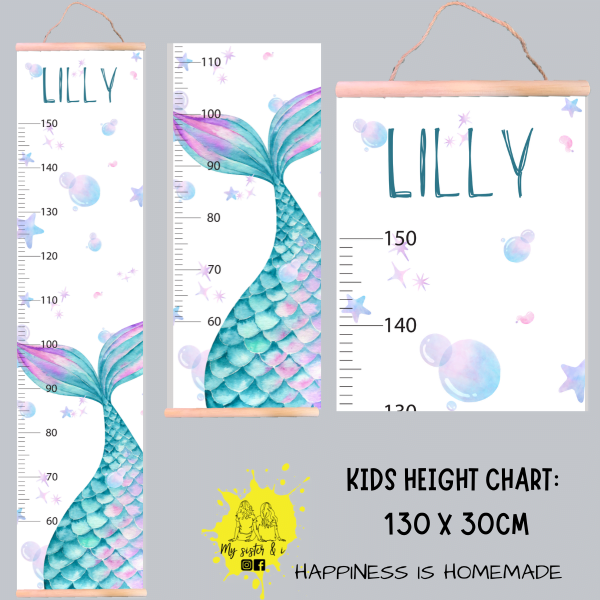 Little Mermaid Growth Chart