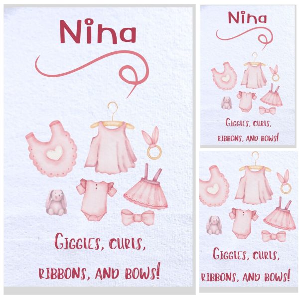 Giggles Burp Cloth
