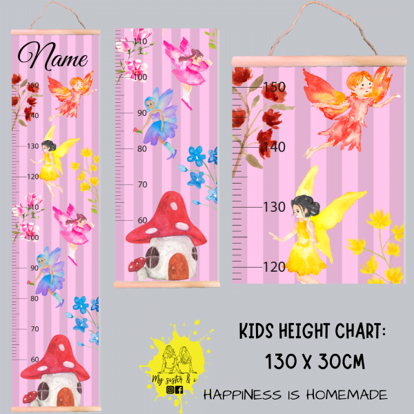 Fairy Theme Growth Chart