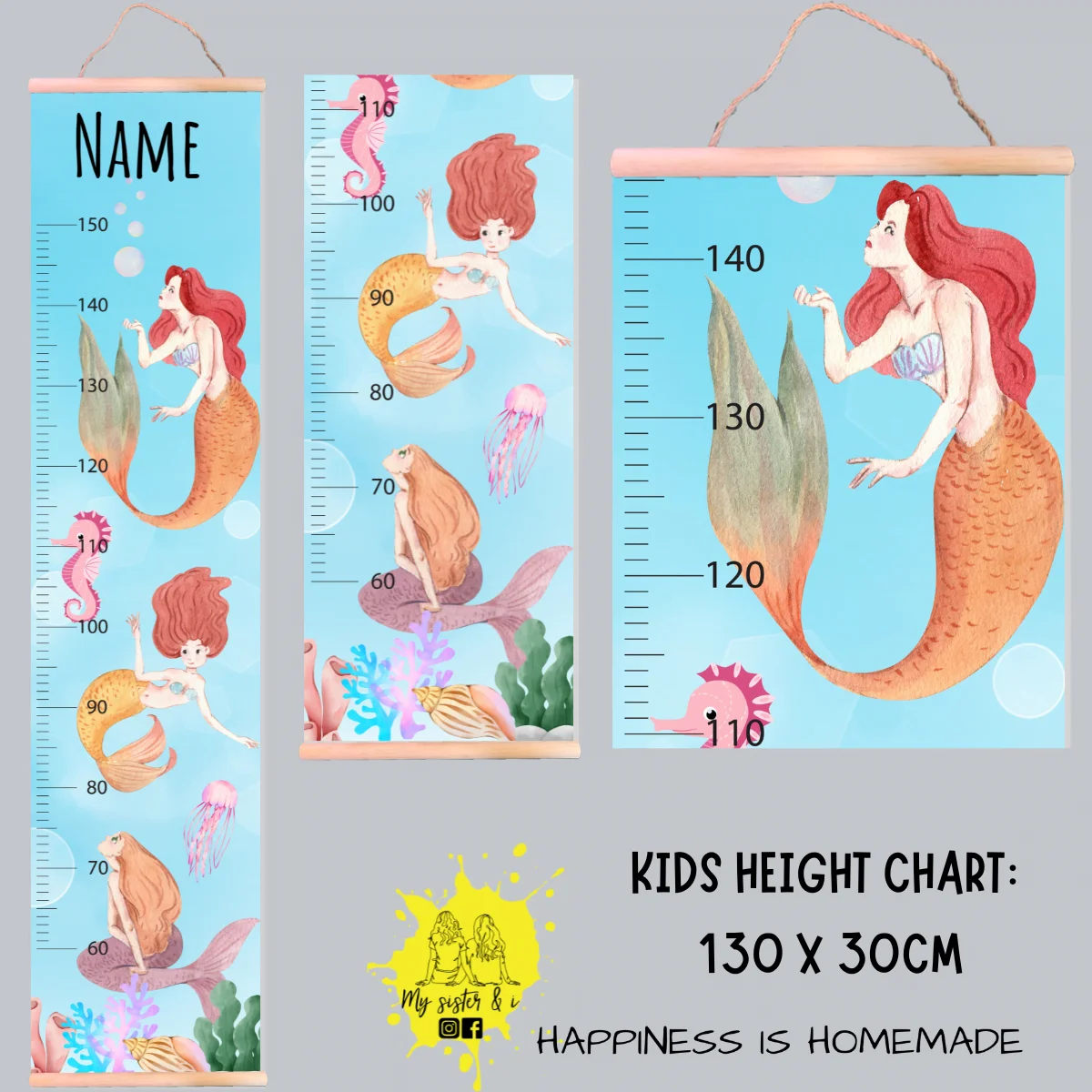 Mermaid Theme Growth Chart