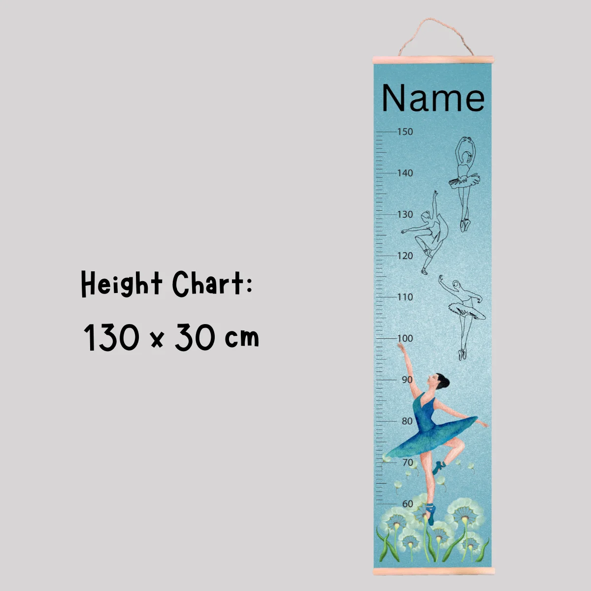 Dance Theme Growth Chart