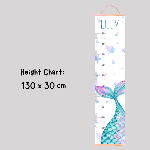 Little Mermaid Growth Chart