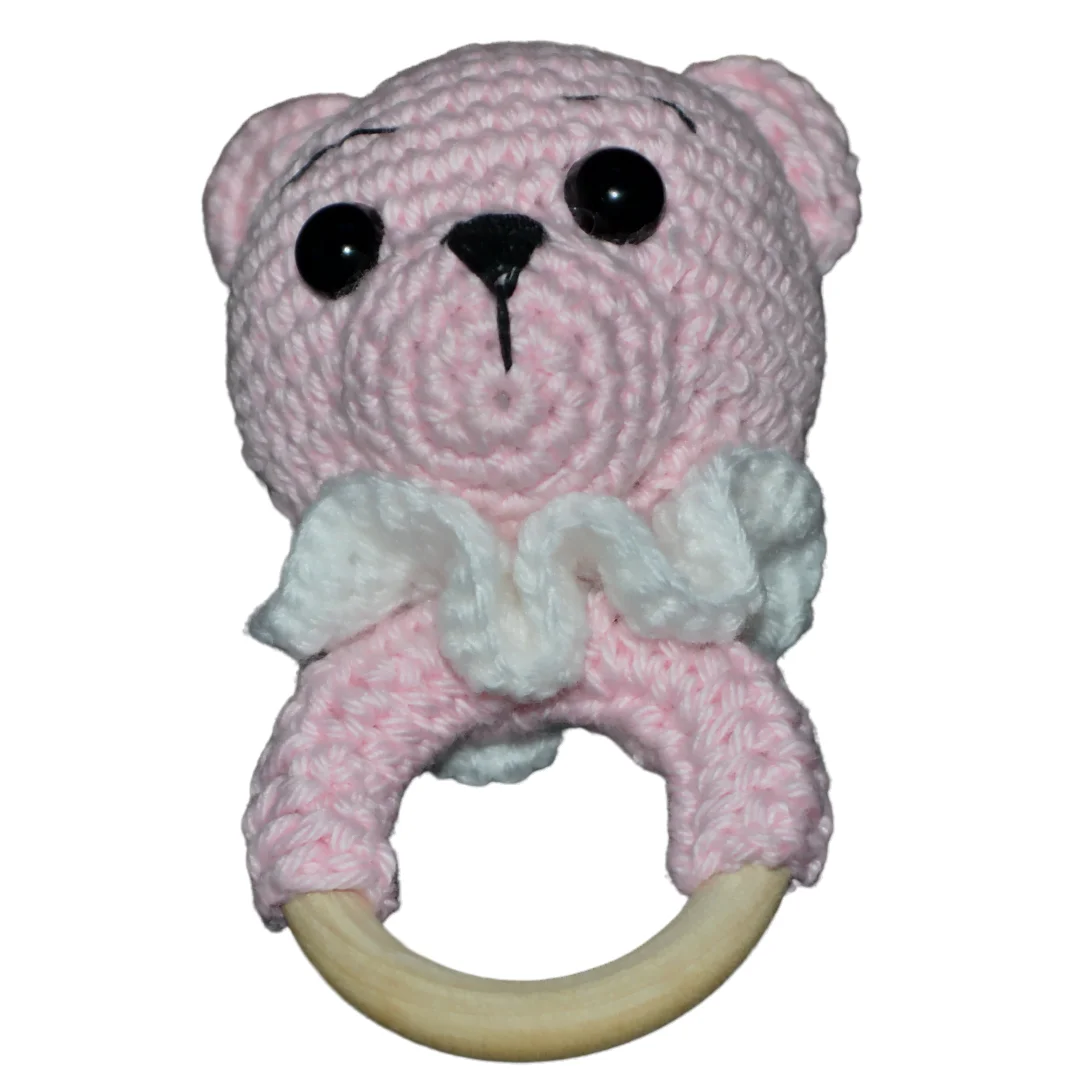 Pink Bear Teether