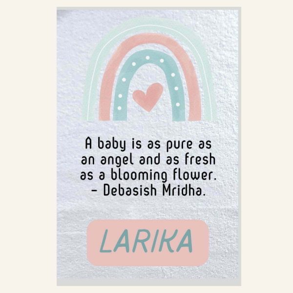 Rainbow and Heart Burp Cloth Combo