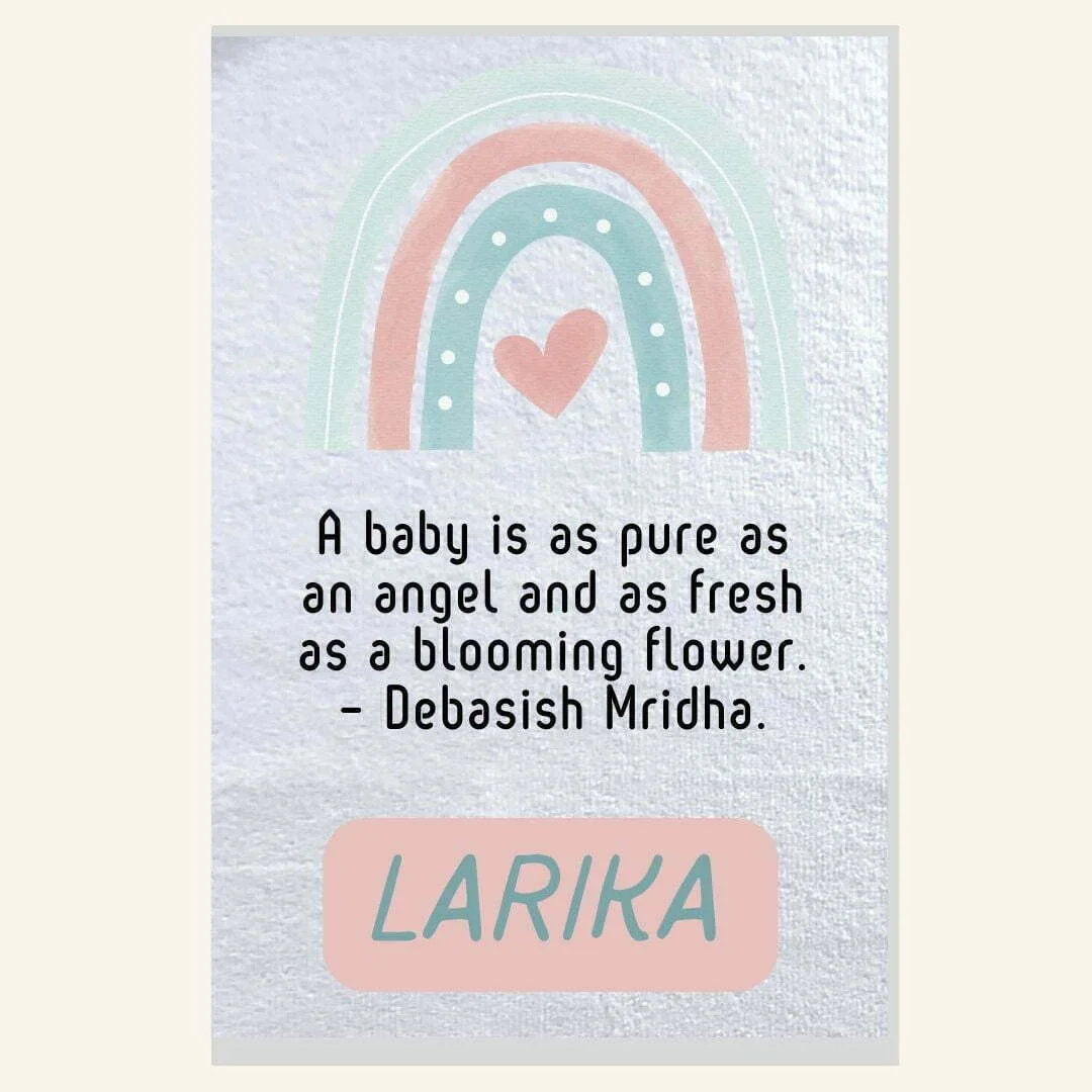 Rainbow and Heart Burp Cloth Combo