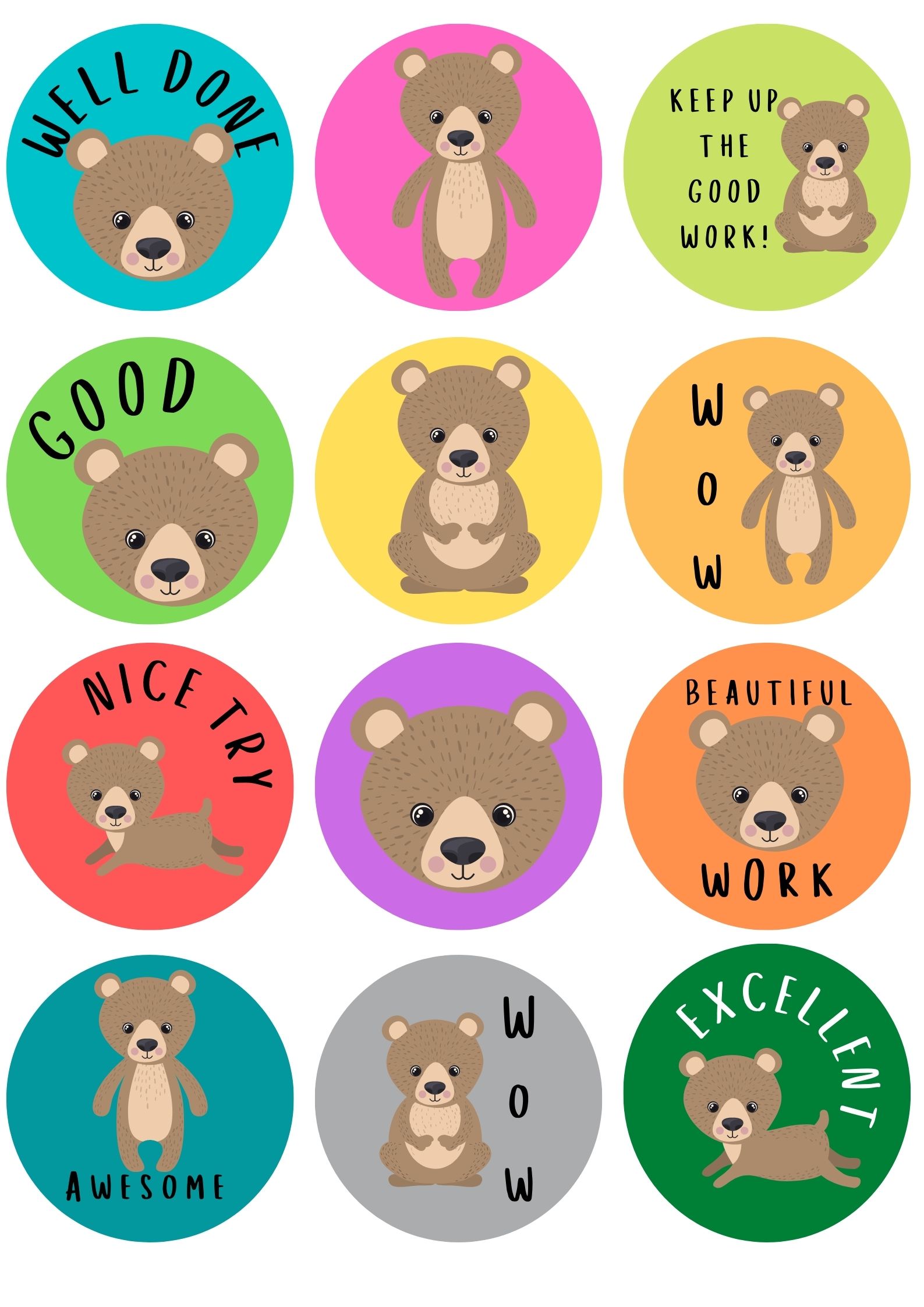 Bear Stickers