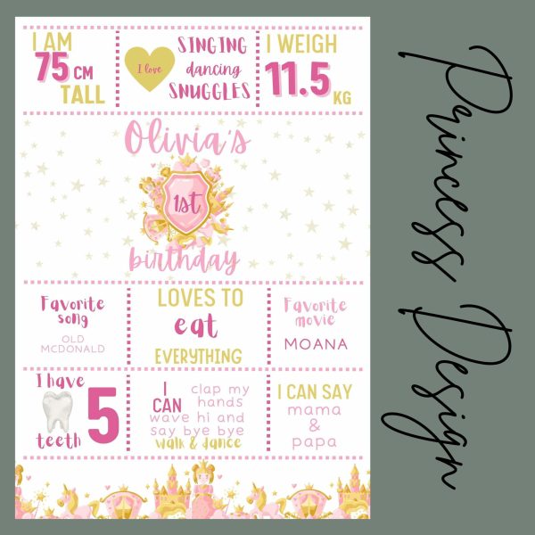 Princess Milestone Board