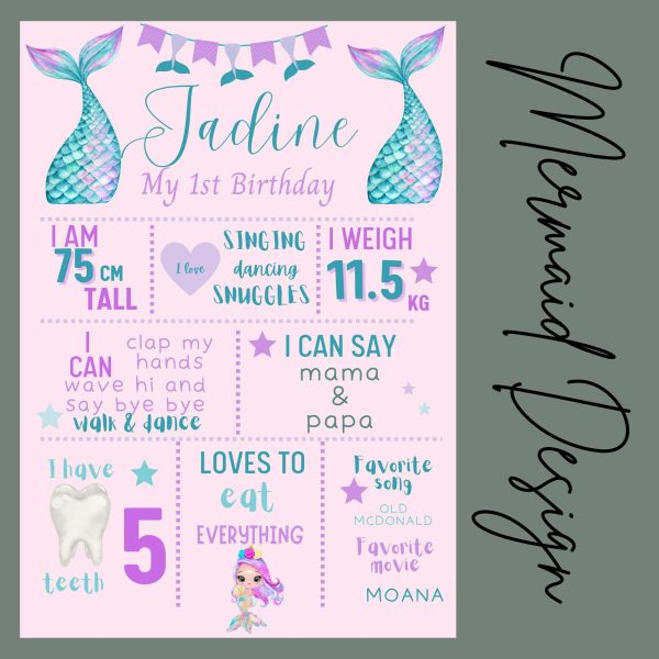 Mermaid Milestone Board