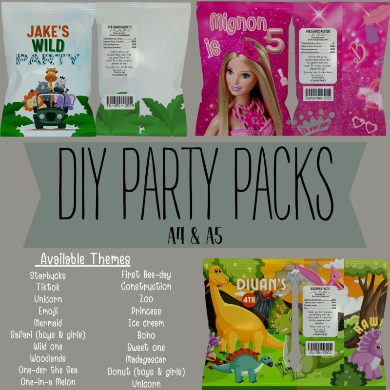 Personalized Party Packs | My Sister & i