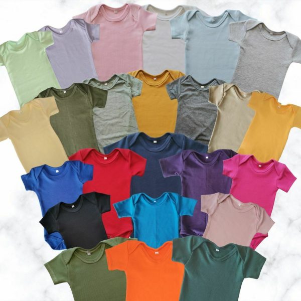 Short sleeve onesies colours
