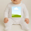 Closed Feet Babygrow Custom Printed