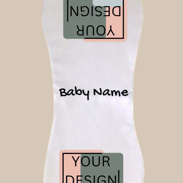 Custom Printed Butterfly Burp Cloth