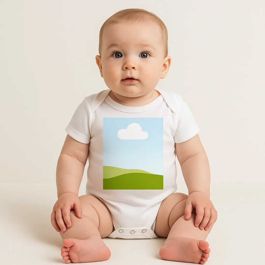 Short Sleeve Onesie Custom Printed