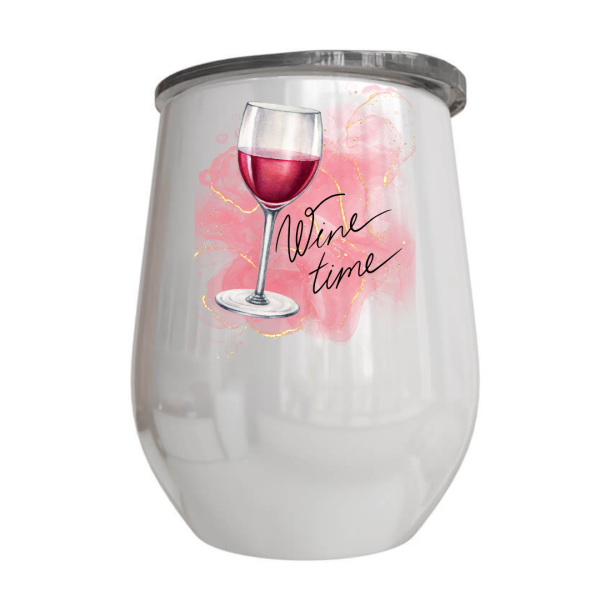 Wine Time Wine Tumbler | Personalised Printed