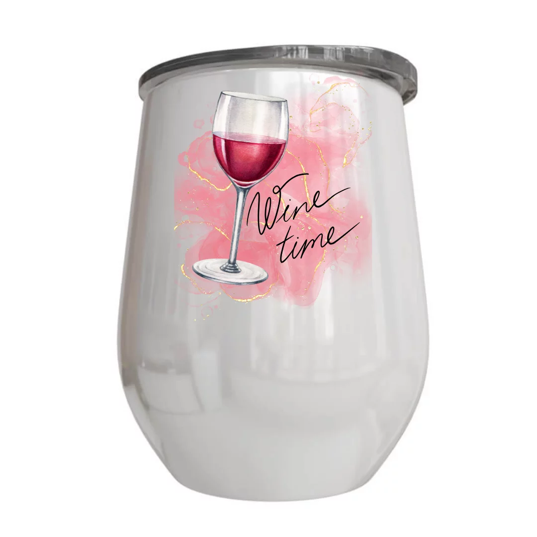 Wine Time Wine Tumbler | Personalised Printed