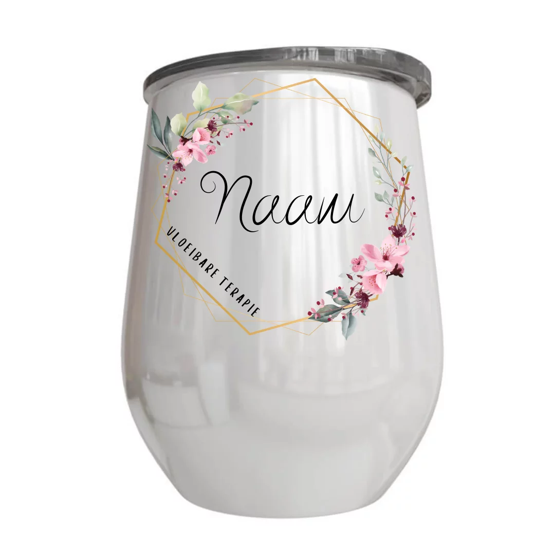Blomme Naam Wyn "Tumbler" | Personalised Printed