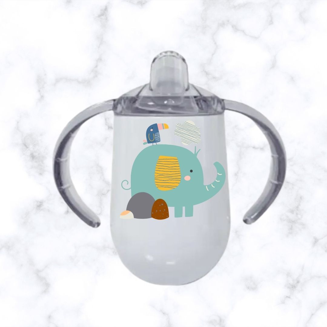 Elephant Baby Sippy Cup Egg-Shaped