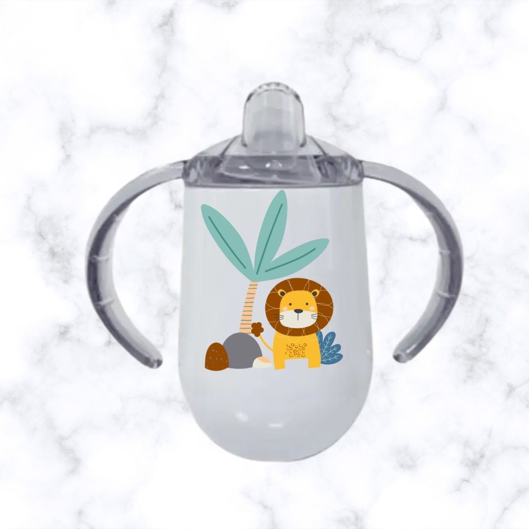 Safari Lion Baby Sippy Cup Egg-Shaped