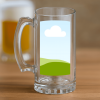 Clear Glass Beer Mug | Custom Printed