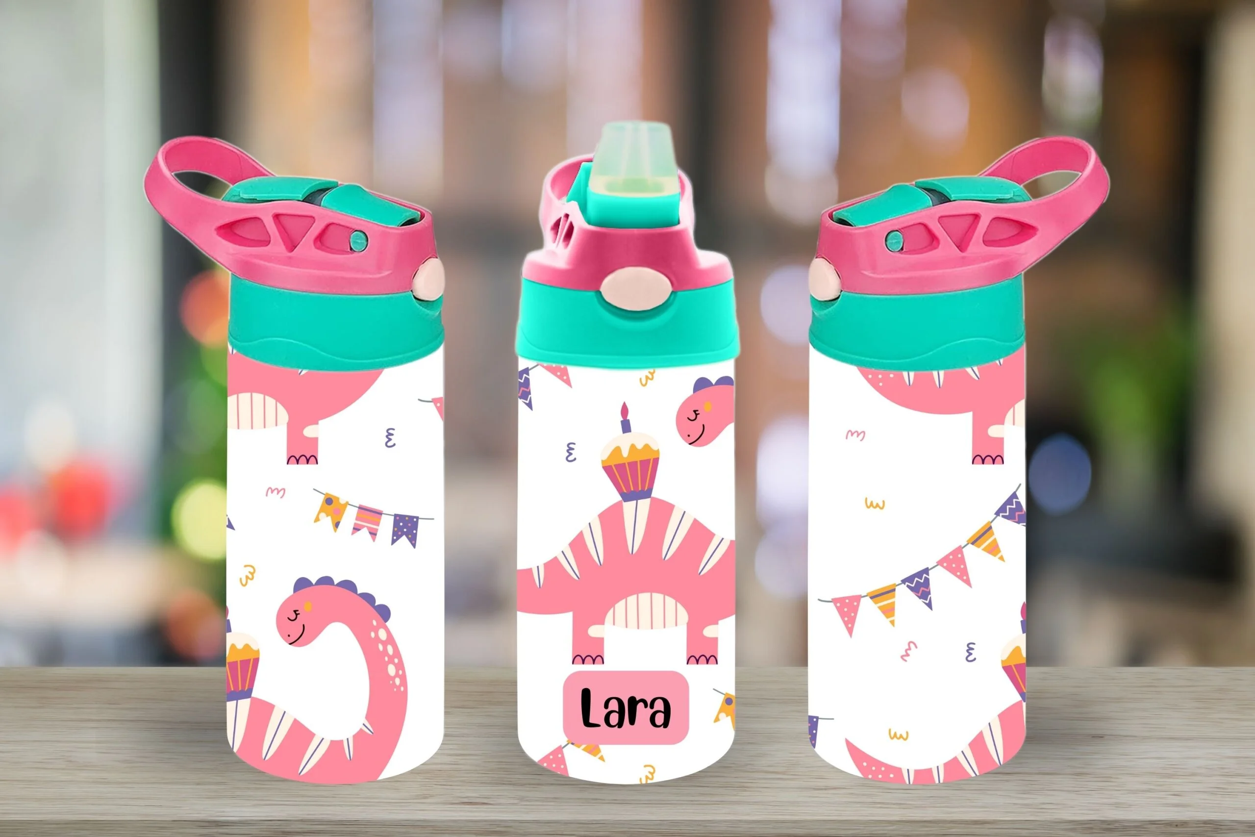 Pink Dino Sippy Cup