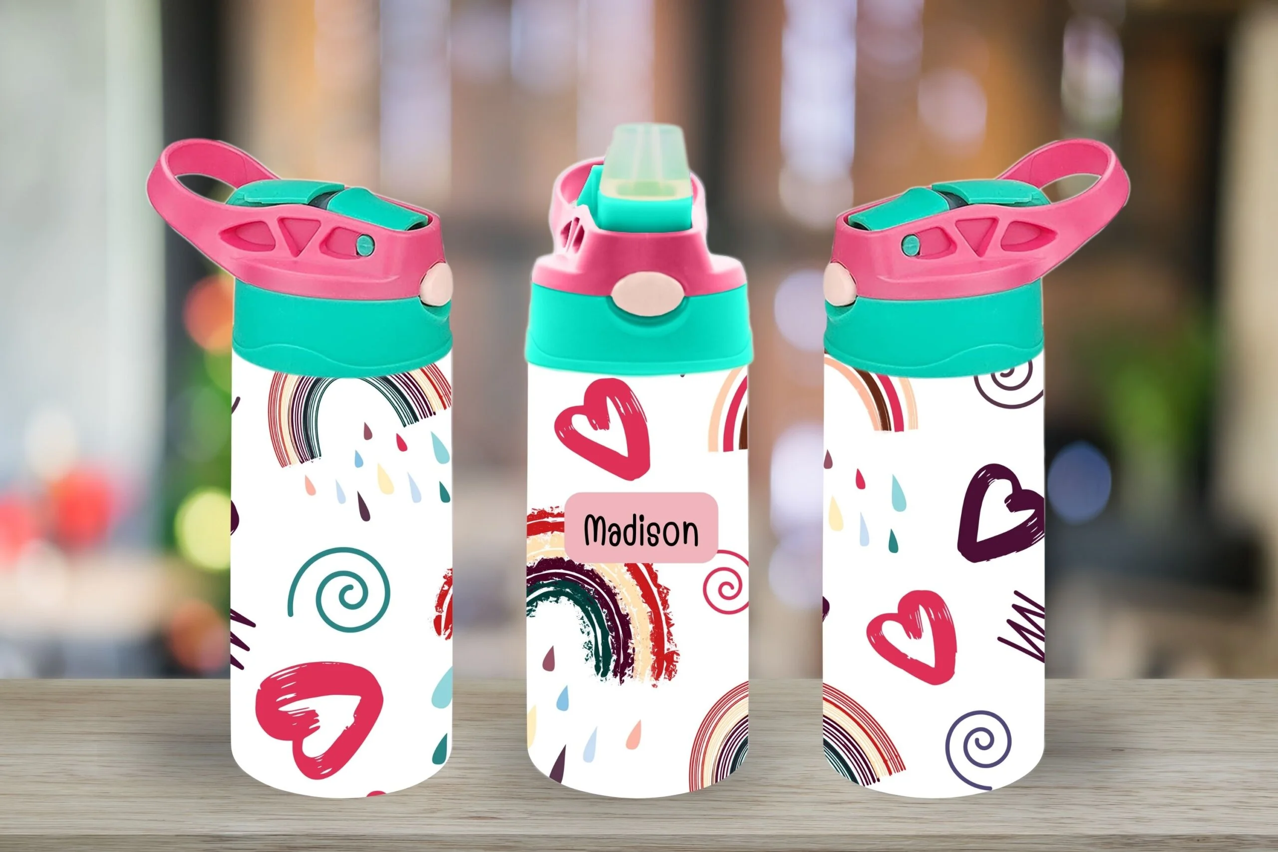 Hearts Flip Top Sippy Cup