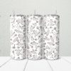 Black n White Cactus 20oz Skinny Tumbler