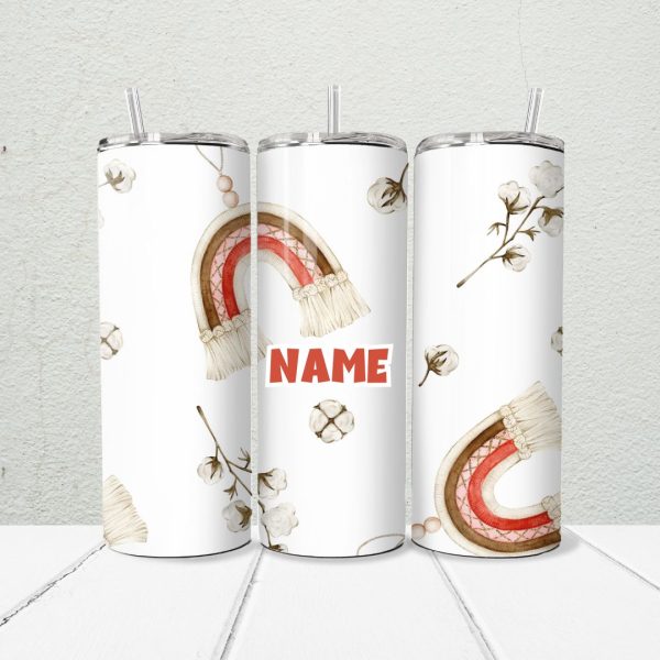 Boho Rainbow 20oz Skinny Tumbler