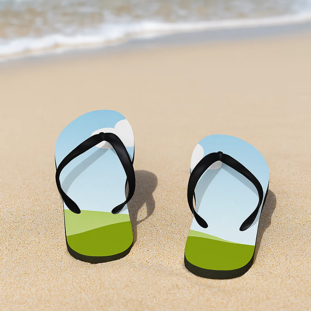 Flip Flops Custom Printed