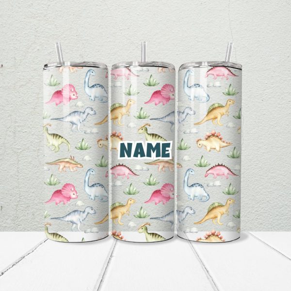 Dino 20oz Skinny Tumbler