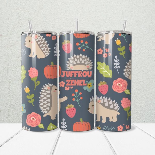 Hedgehog Teacher 20oz Skinny Tumbler